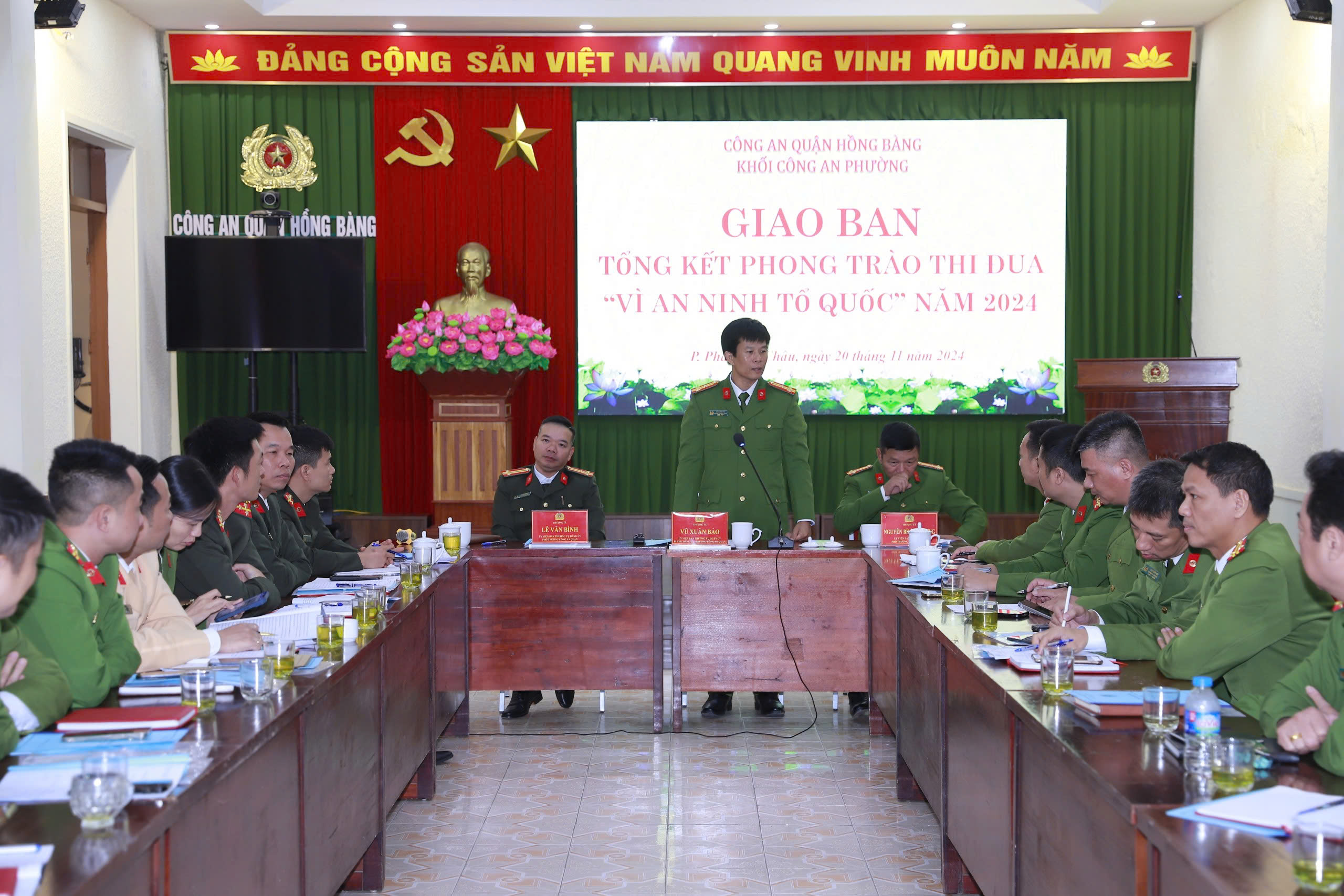 Khối Công an phường – Công an quận Hồng Bàng: Triển khai 9 nhiệm vụ trọng tâm phong trào thi đua “Vì ANTQ” năm 2025 